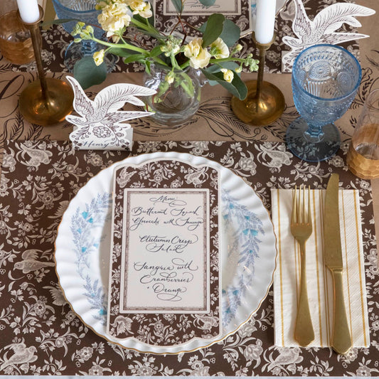 Brown  Peacock Placemat