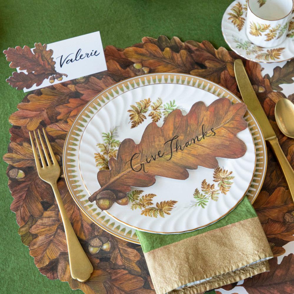 Die-cut Autumn Wreath Placemat