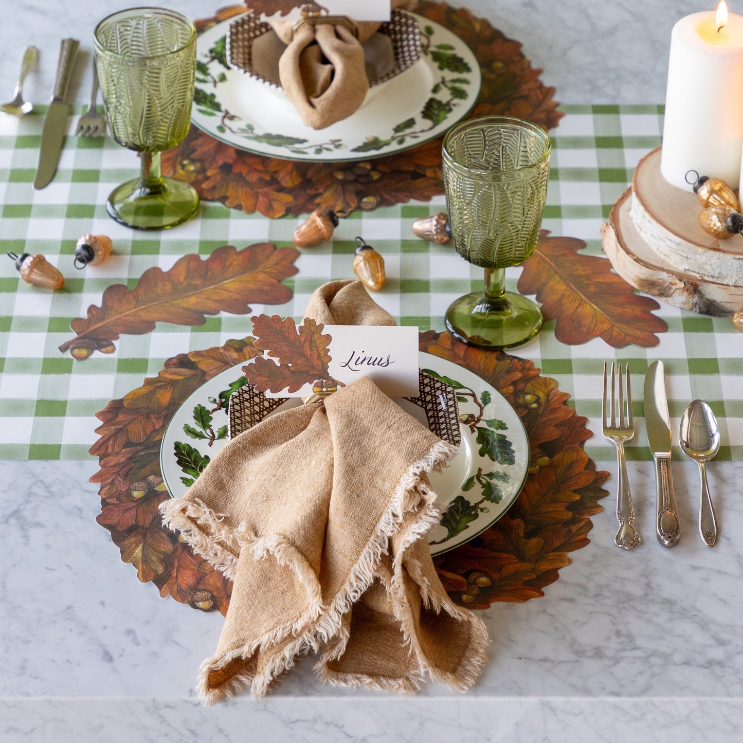Die-cut Autumn Wreath Placemat