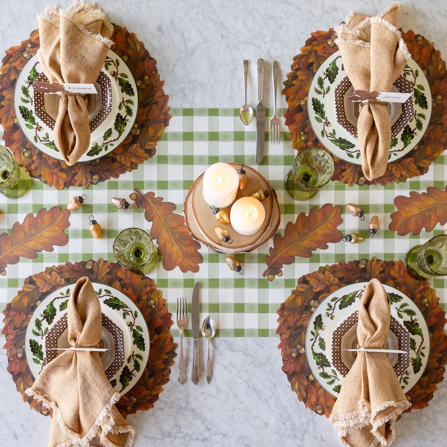Die-cut Autumn Wreath Placemat