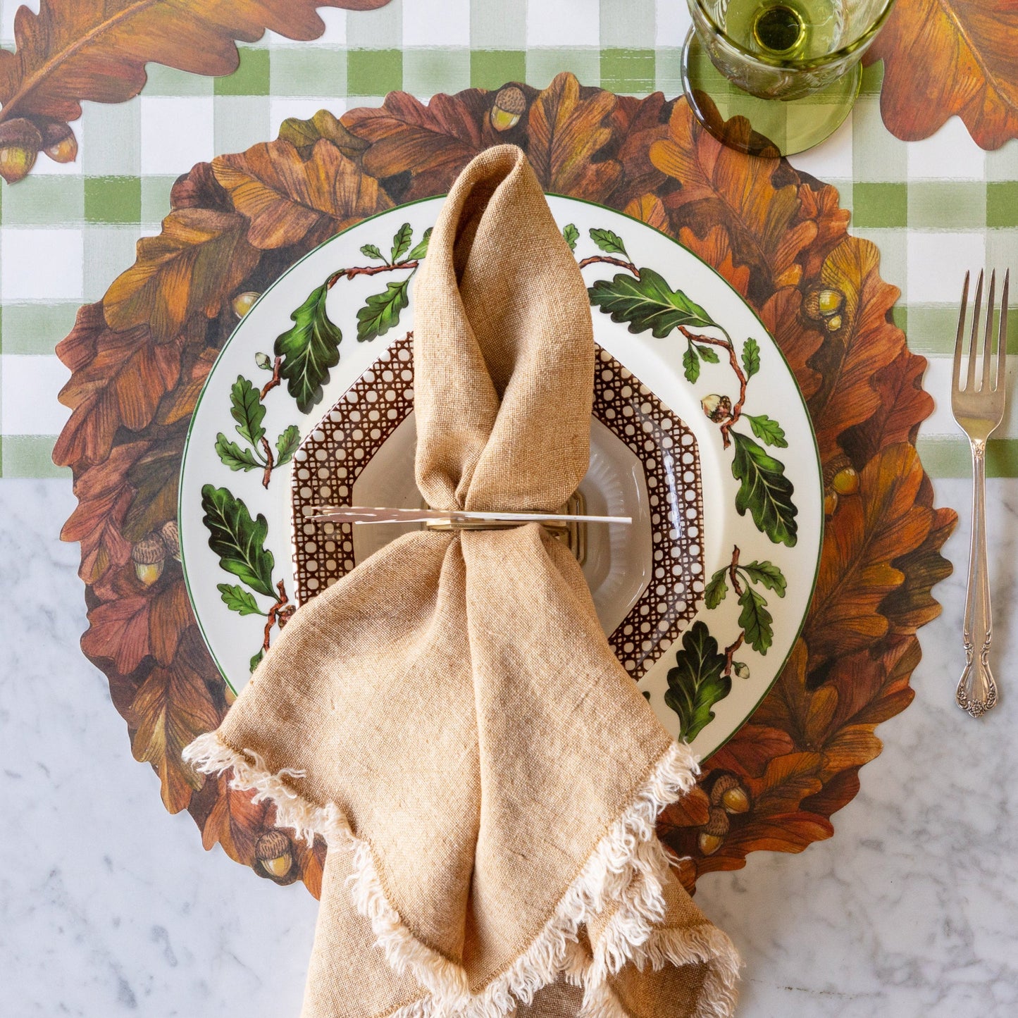 Die-cut Autumn Wreath Placemat