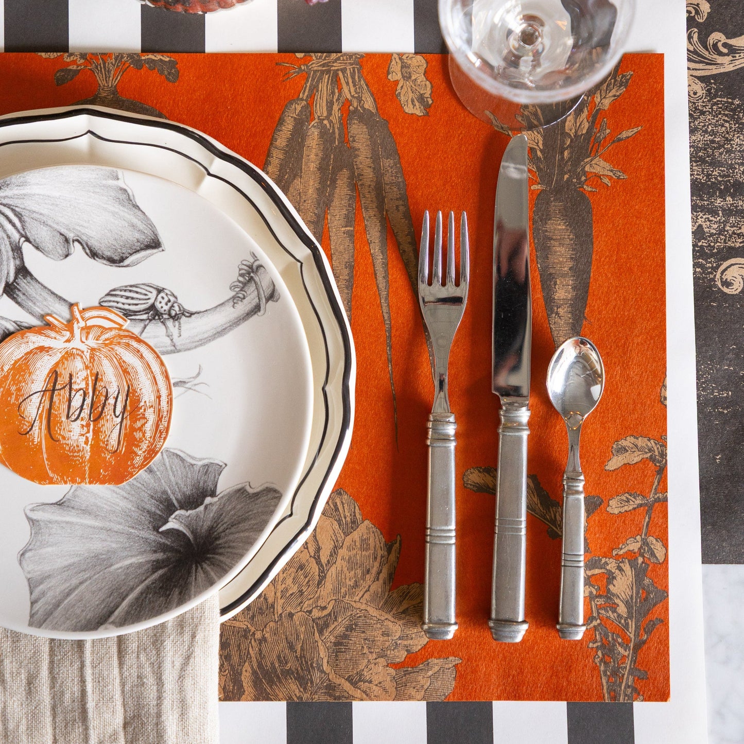 Harvest Vegetable (Persimmon) Placemat
