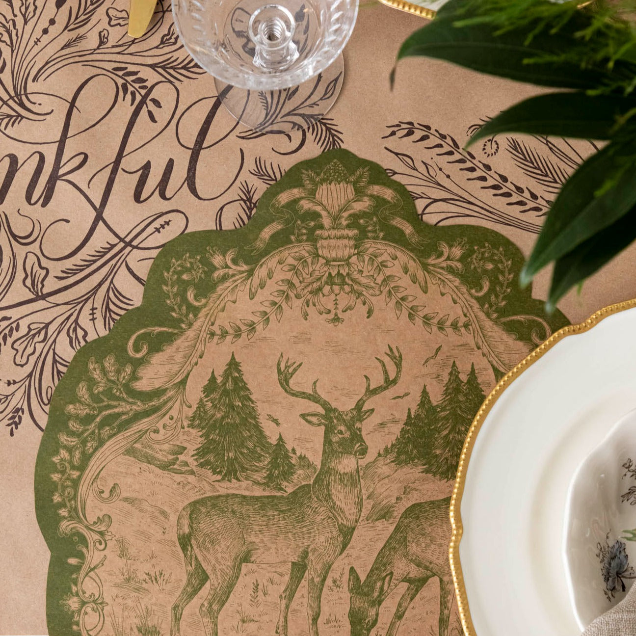 Die-cut Moss Fable Fauna Placemat
