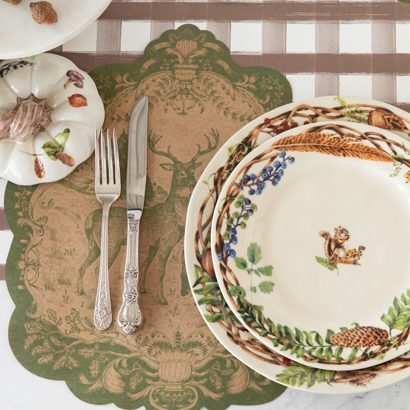 Die-cut Moss Fable Fauna Placemat