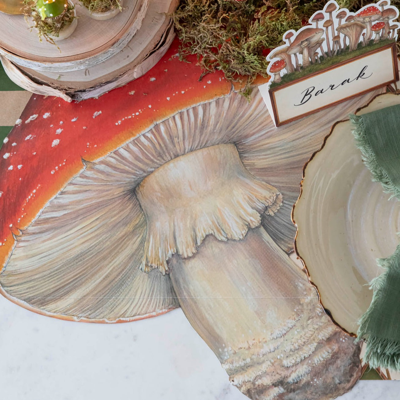 Die-cut Mushroom Placemat
