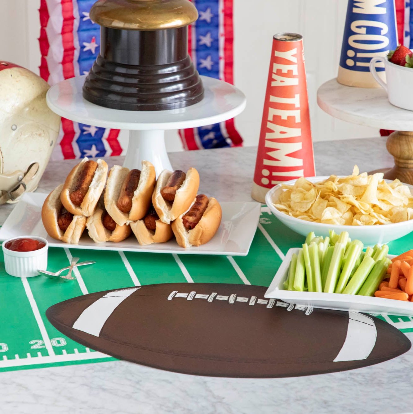 Die-cut Football Placemat