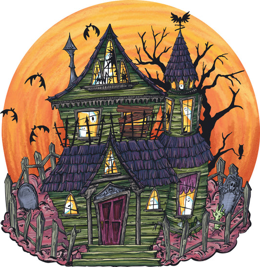 Die-Cut Haunted House Placemat