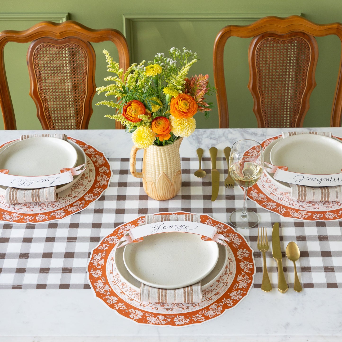 Die-cut Pumpkin Regal Placemat