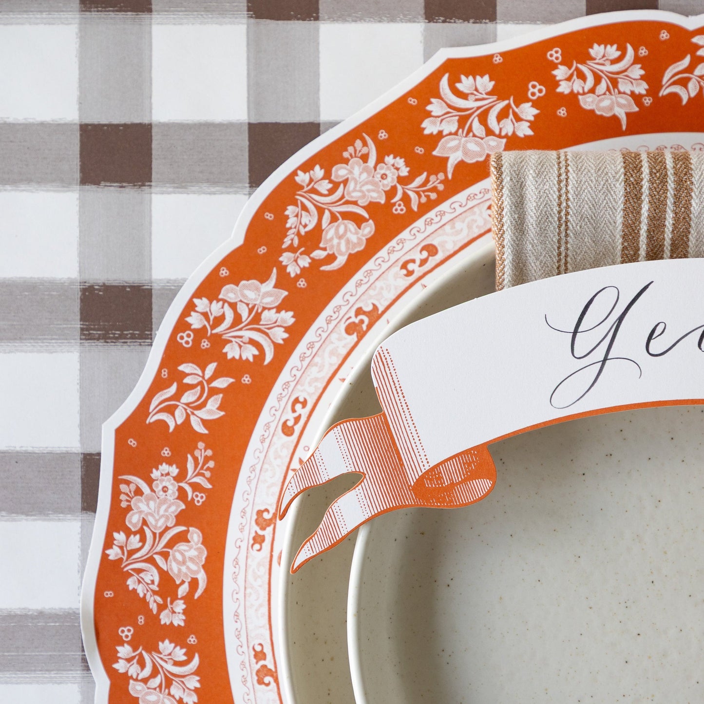 Die-cut Pumpkin Regal Placemat