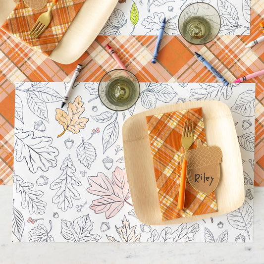 Coloring Leaves Placemat