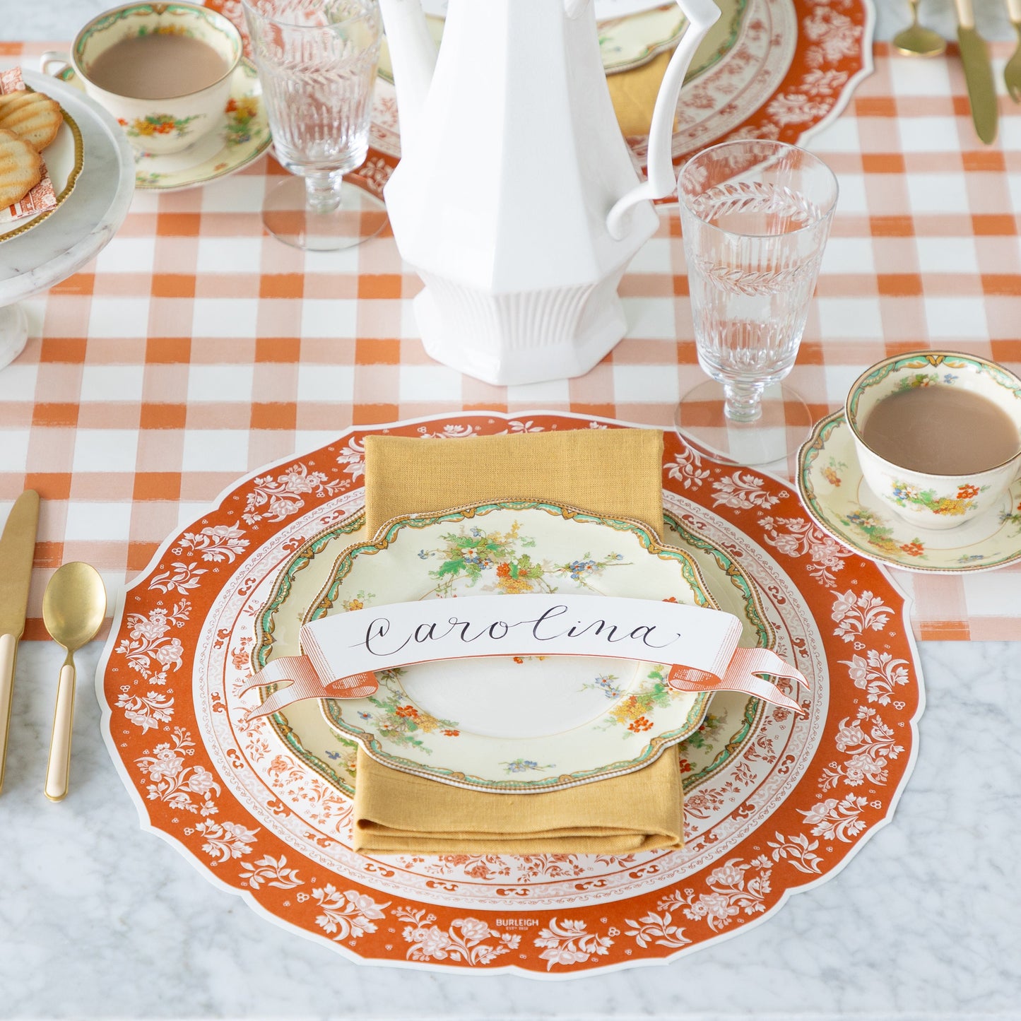 Die-cut Pumpkin Regal Placemat