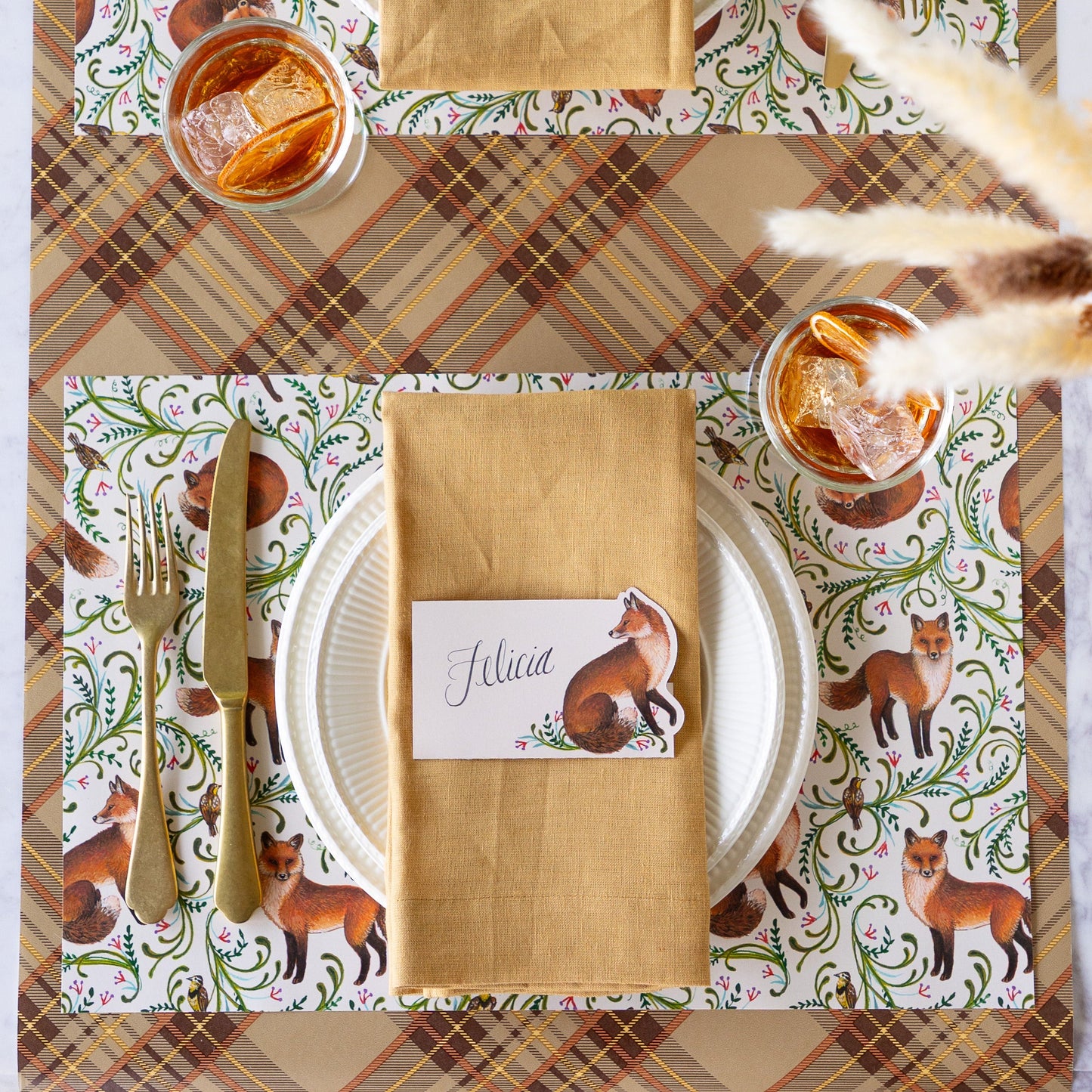 Fanciful Foxes Placemat