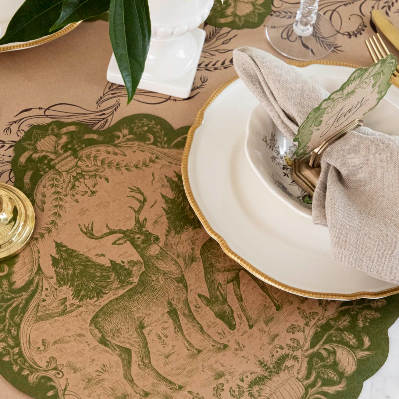 Die-cut Moss Fable Fauna Placemat